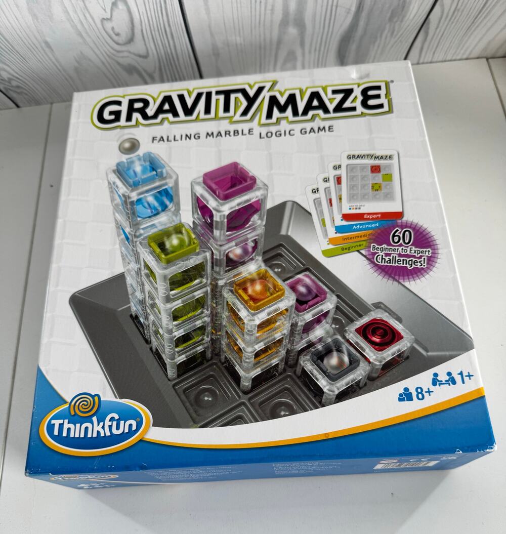ThinkFun GRAVITY MAZE Falling Marble Logic Brain Game 2014 Complete